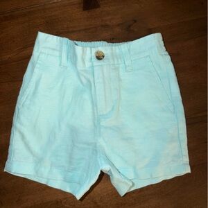 Janie and Jack Aqua linen Shorts
